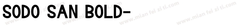 sodo san bold字体转换